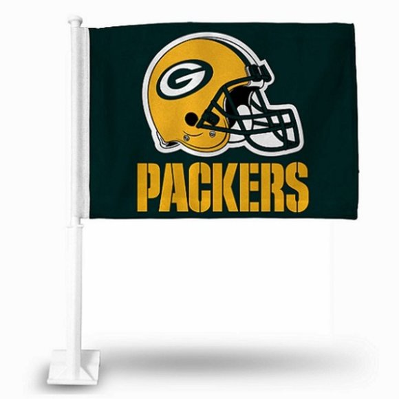 🏈🆕 GREEN BAY PACKERS DOUBLE SIDED CAR FLAG - NFL - MEN - Picture 1 of 1
